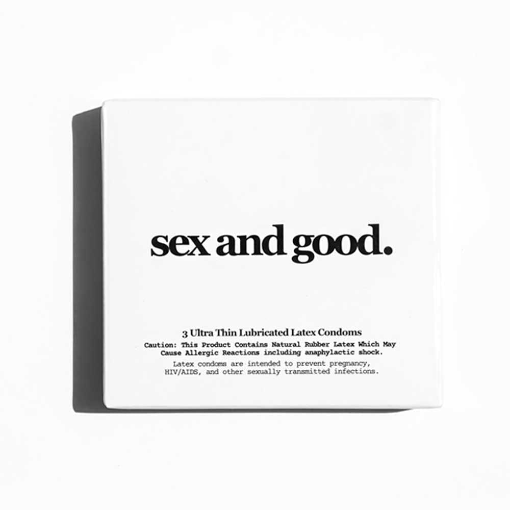 the ultra thin condom with a cause | 3 pack - sex and good.